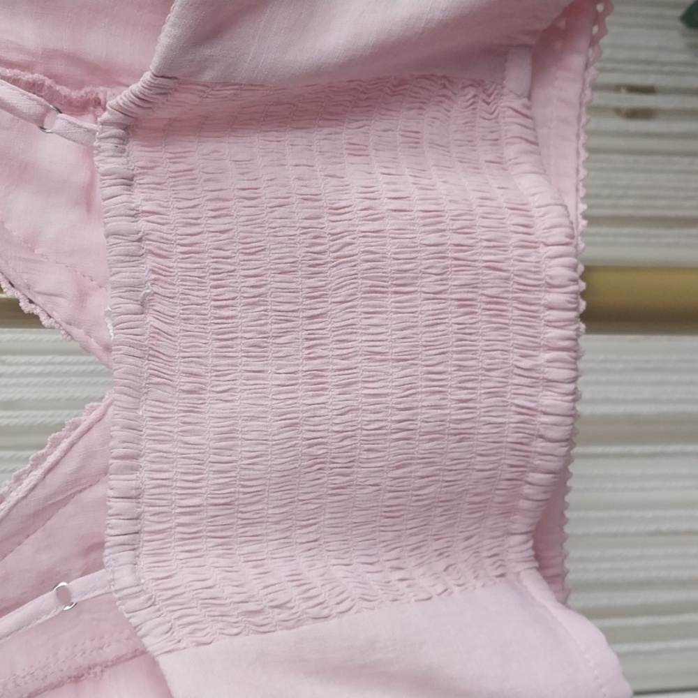 NWT Love Tree Dusty Pink Crochet LACE bralette CROP TOP - Picture 5 of 9